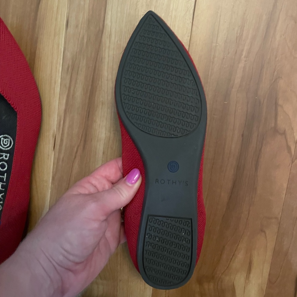 Rothy’s Point Flats In Red - image 7